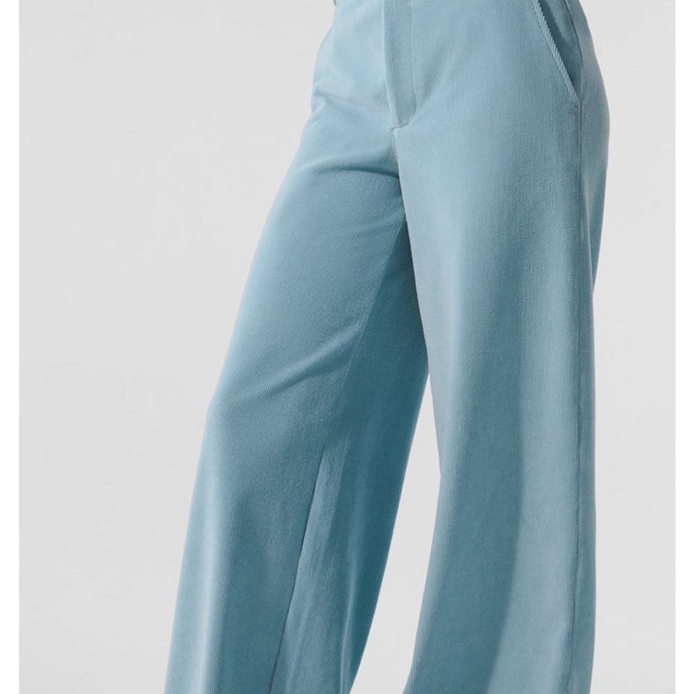 ALO Yoga Black Micro Corduroy Trousers - Picture 5 of 6